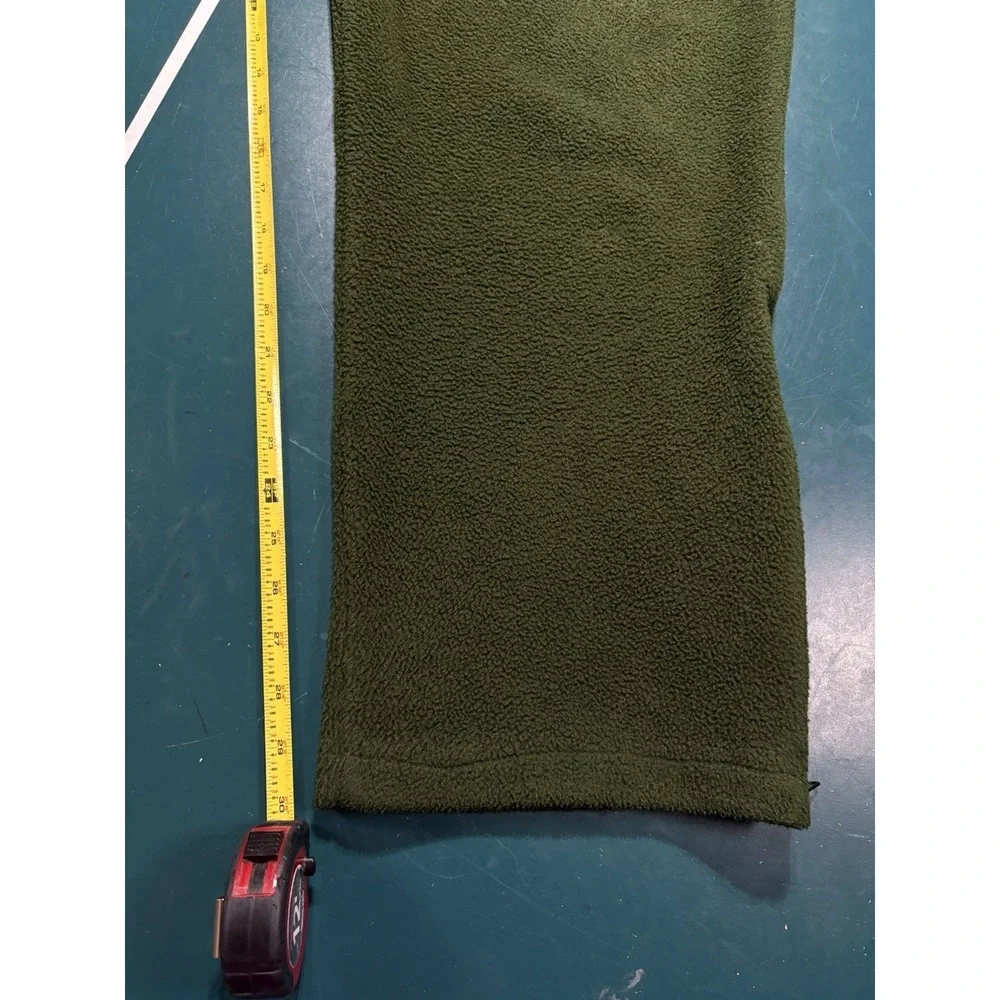 Cabelas‎ Polartec Fleece Pants Men's XL Green Pockets Outdoor Hunting Sweatpants